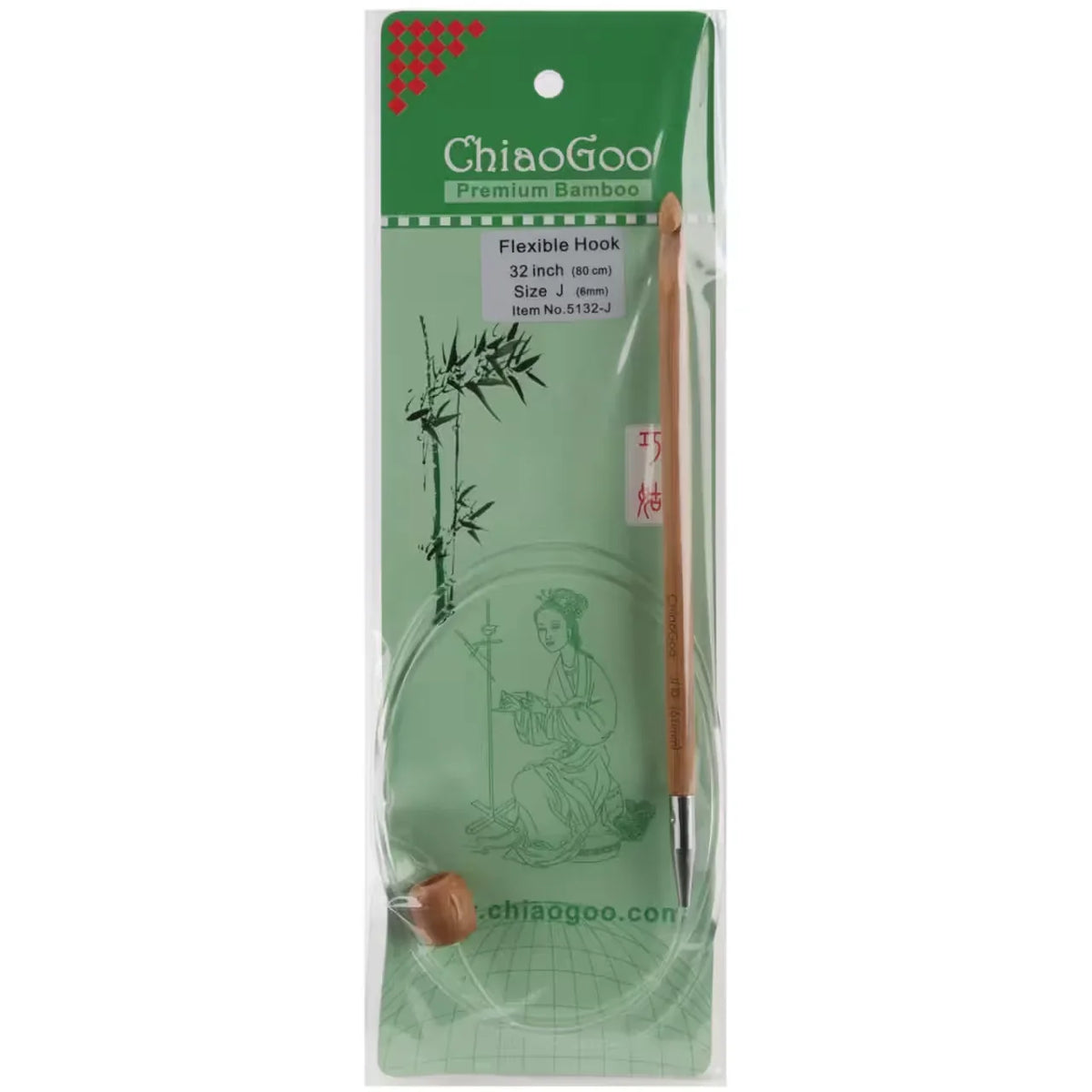 ChiaoGoo Flex Tunisian Hook 32" (Sizes G to P)