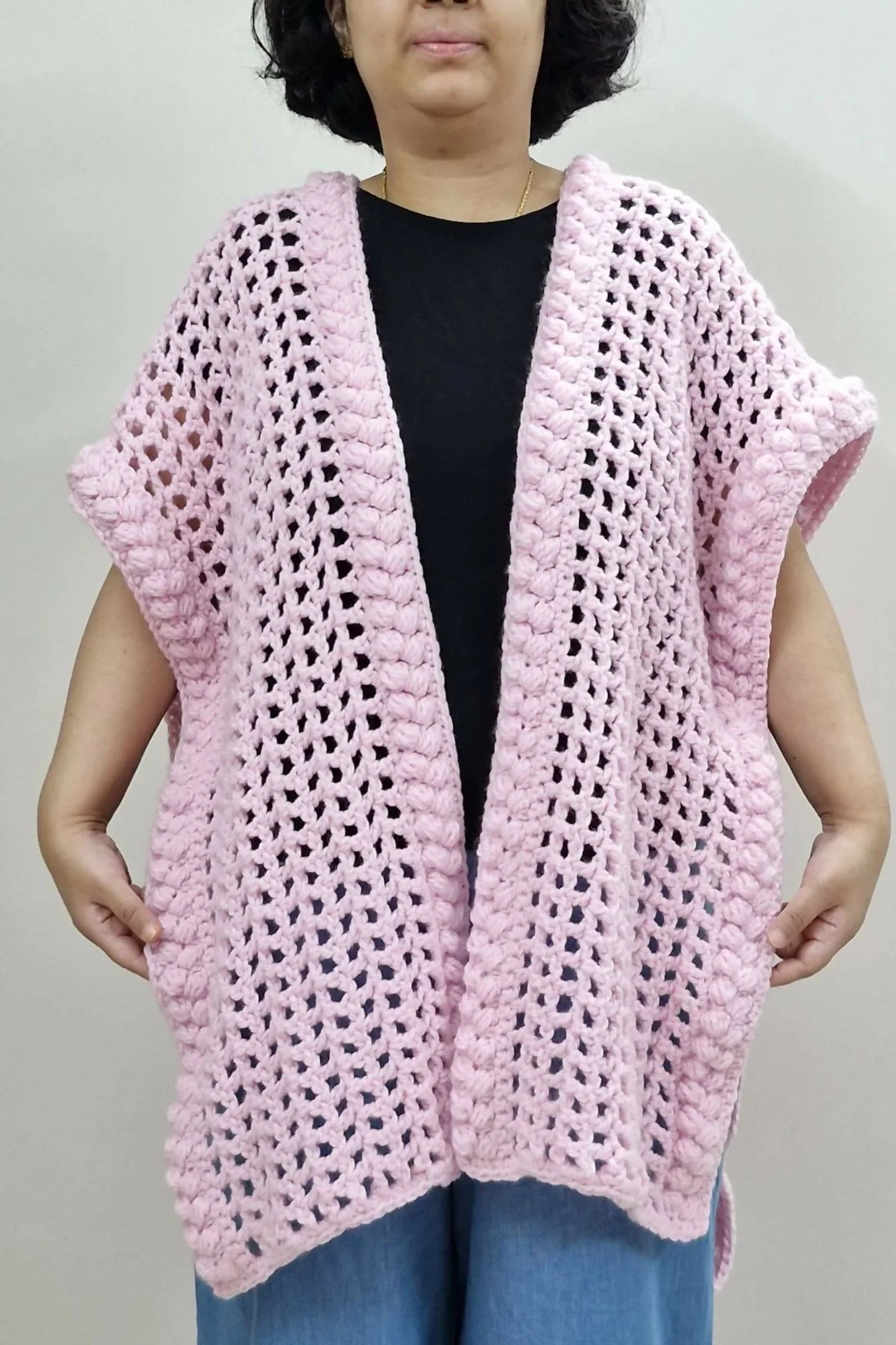 Rosebud Mist Ruana (Crochet)