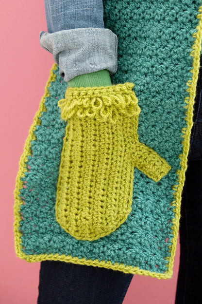 Jiffy Mitten Scarf (Crochet)