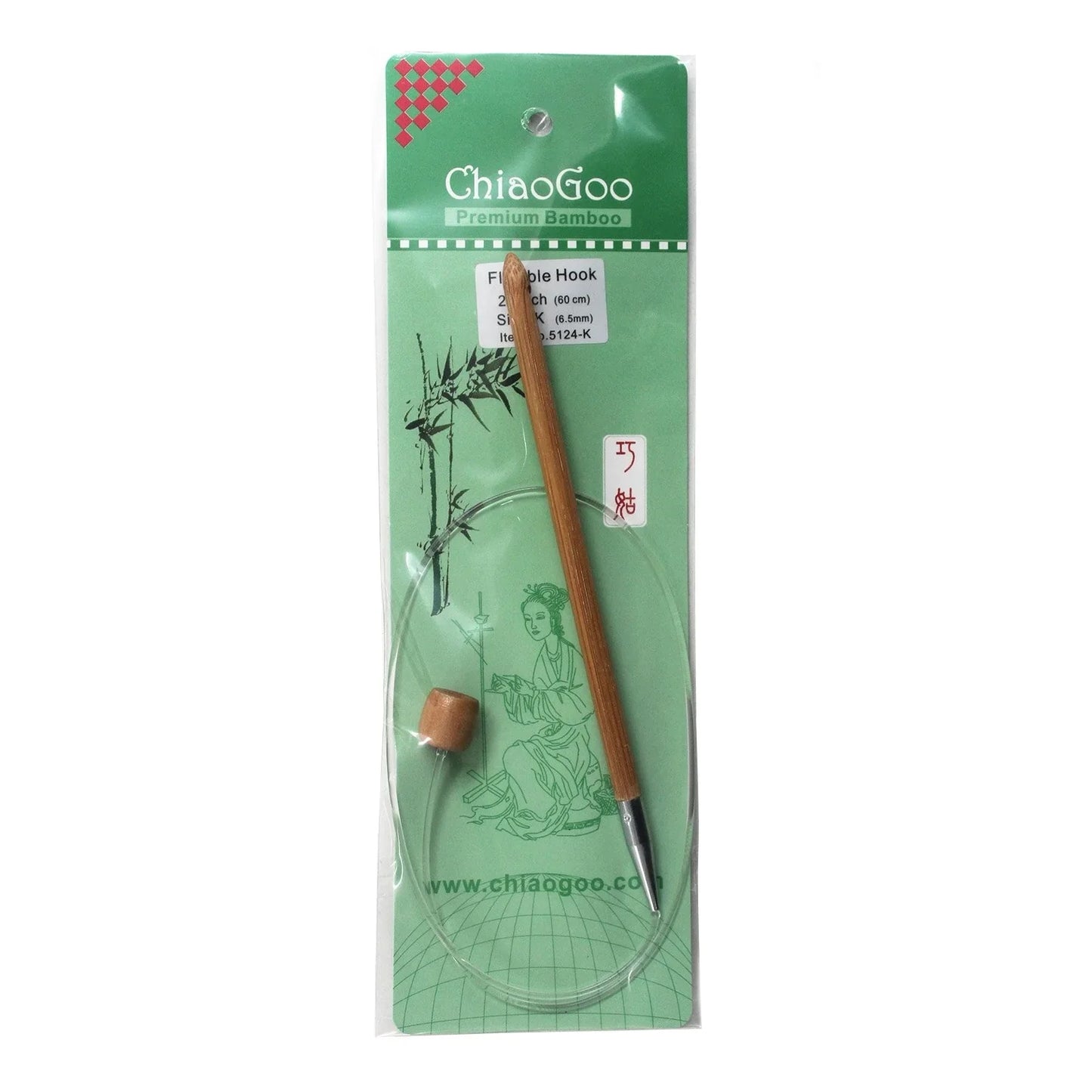 ChiaoGoo Flex Tunisian Hook 24" (Sizes G to Q)