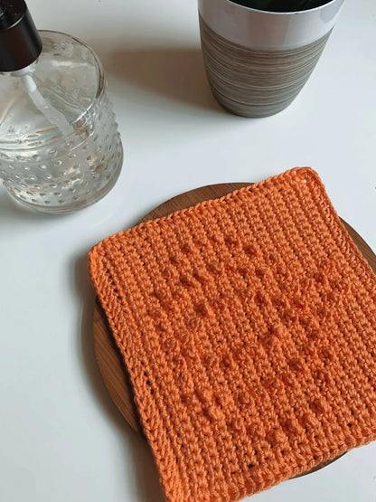 The Autumn Pumpkin Dishcloth (Crochet)