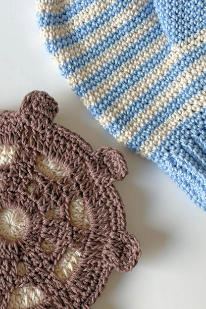 Fish Oven Mitt & Ship's Wheel Potholder/Trivet (Crochet)