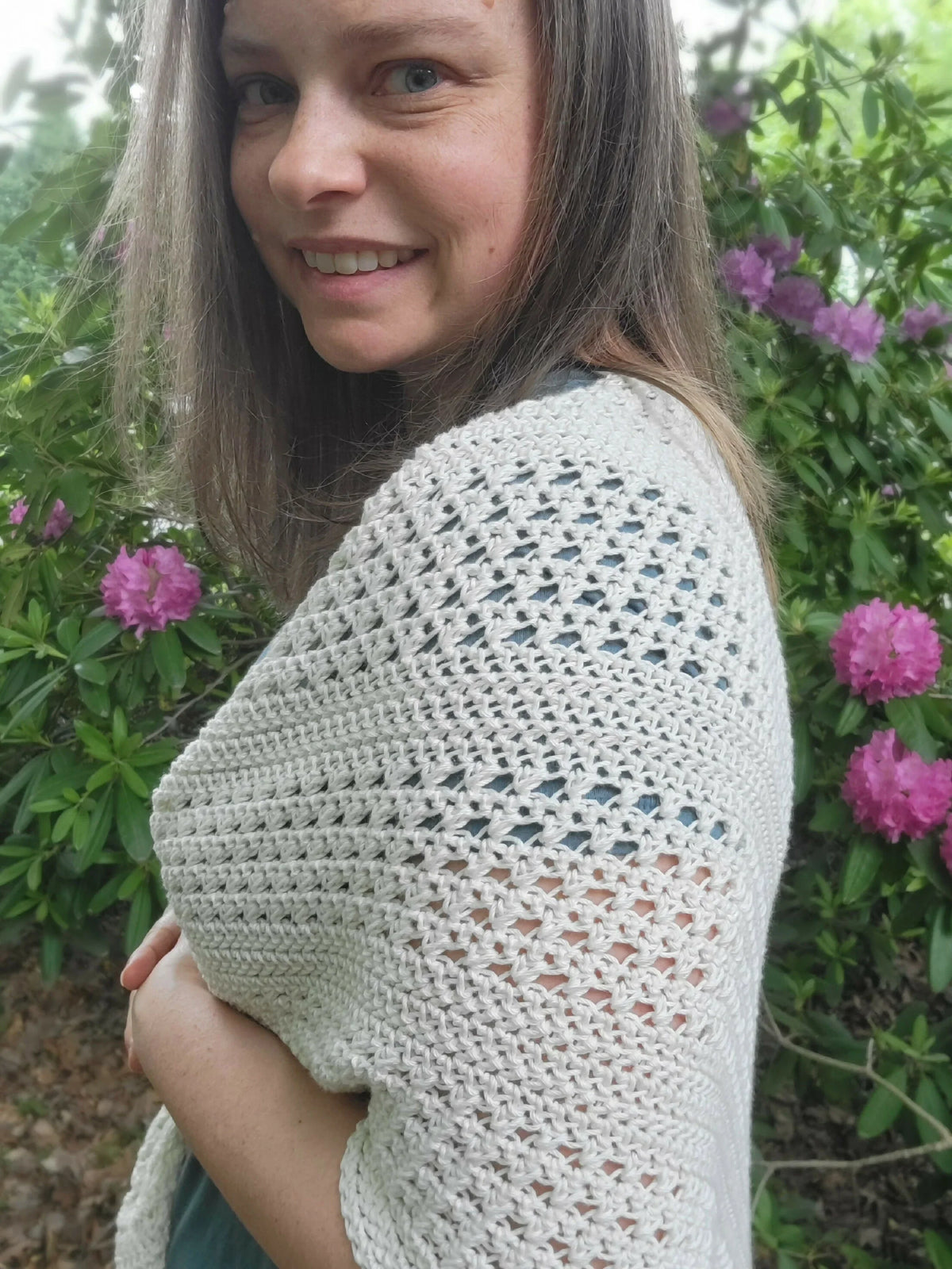 Rustic Summer Asymmetrical Shawl (Crochet)