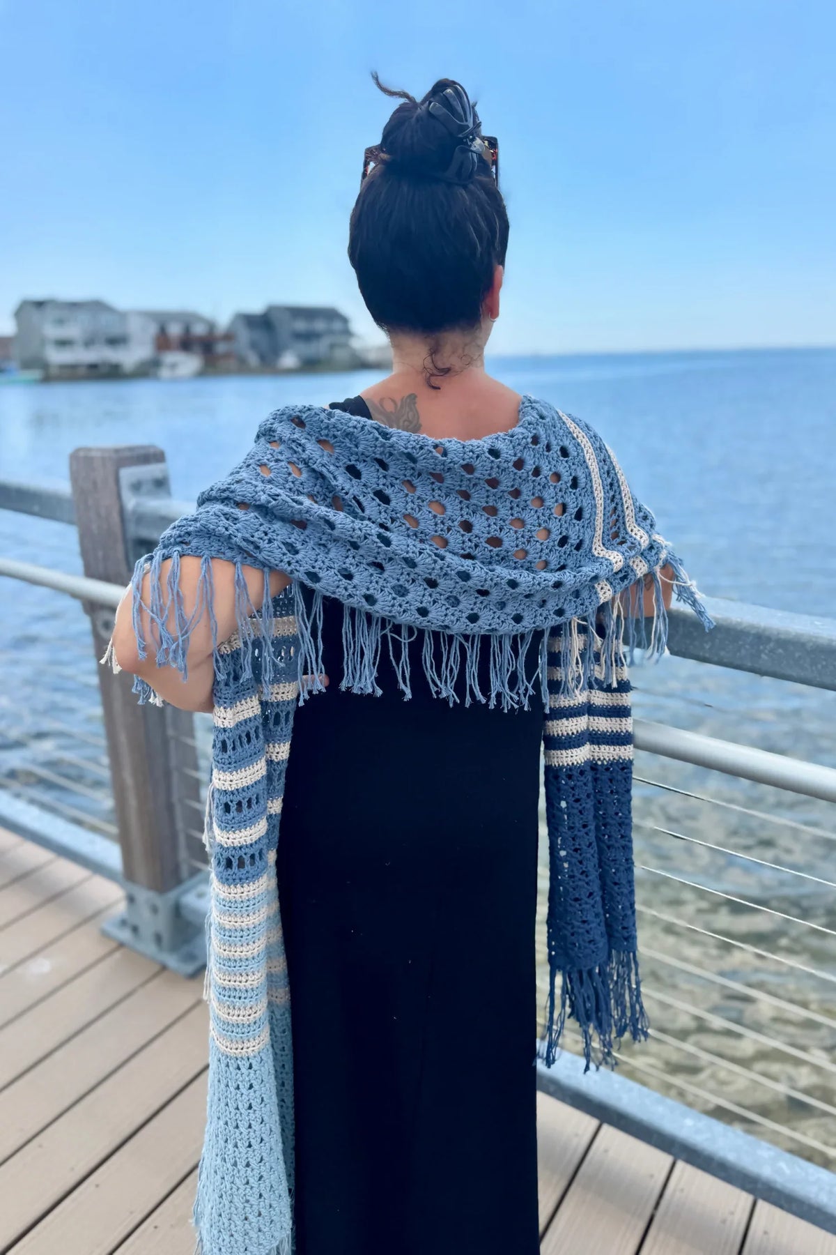 Tide And Texture Wrap (Crochet)