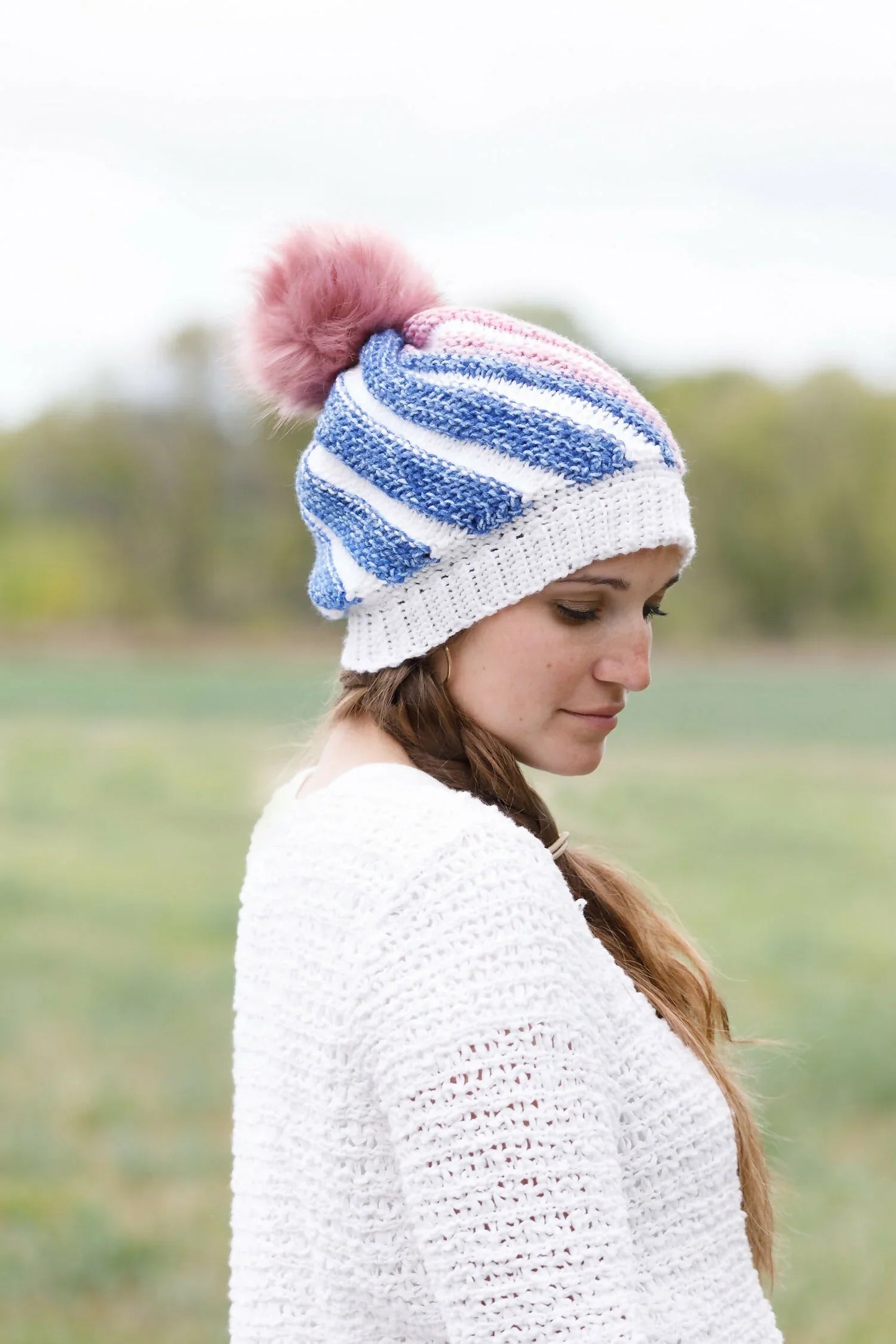 Tunisian Swirl Hat (Crochet)