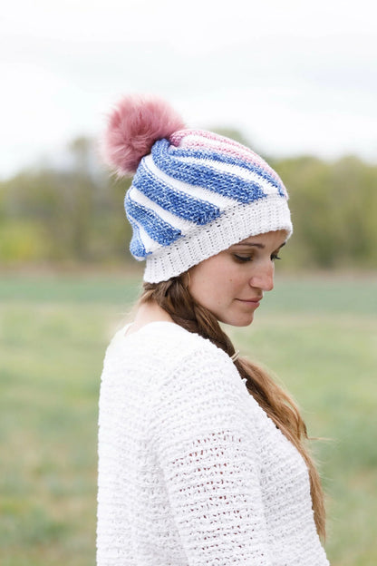 Tunisian Swirl Hat (Crochet)