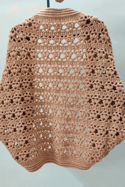 Pumpkin Pie Cocoon Shrug (Crochet)