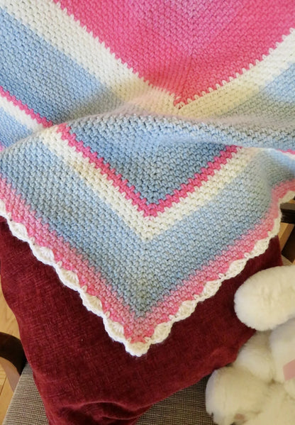 Unicorn Dreams Mandala Baby Blanket (Crochet)