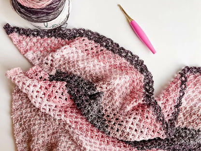 Blushing Moon Scarf (Crochet)
