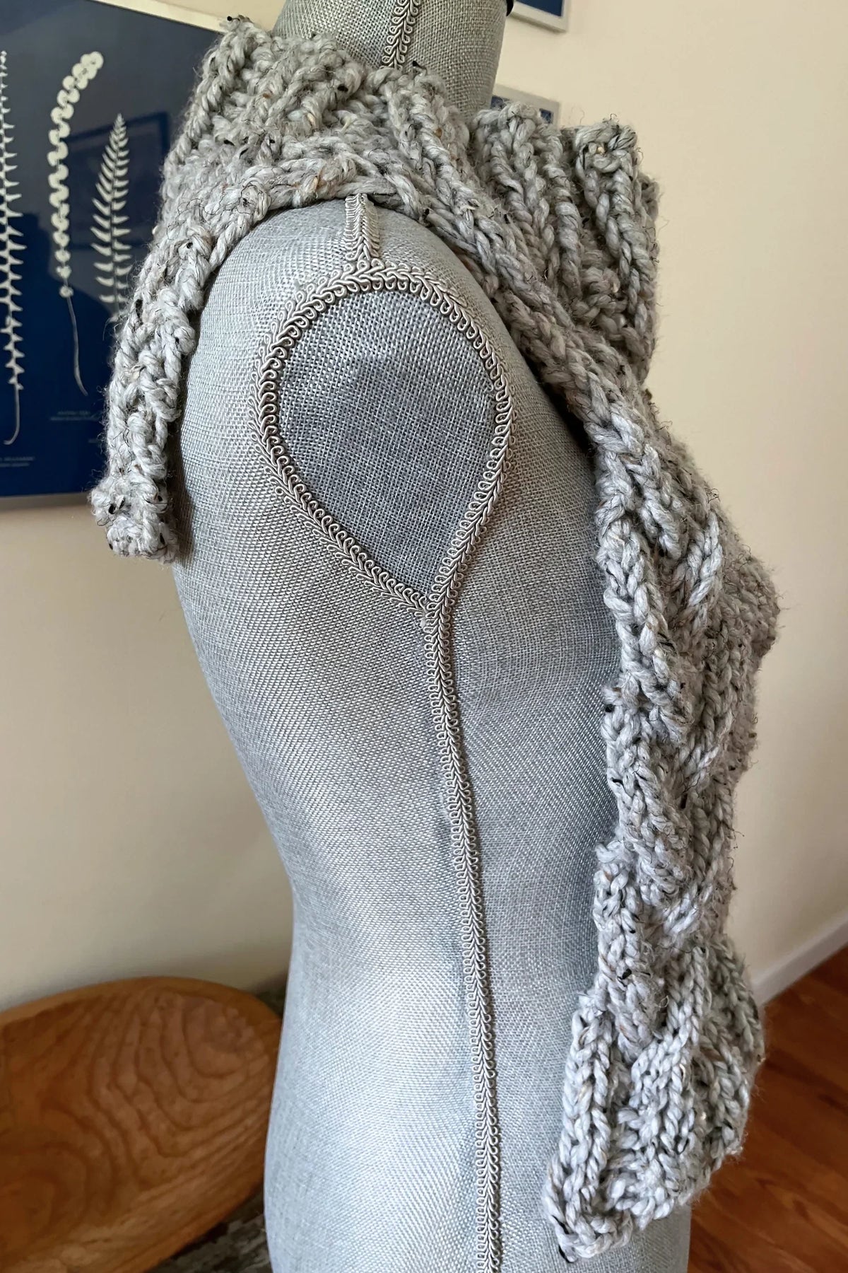Braided Cable Dickie (Knit)