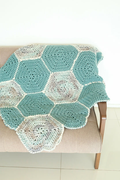 Hexagon Flower Blanket (Crochet)
