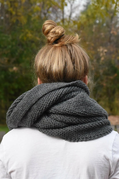 Arlette Blanket Scarf Wrap (Knit)