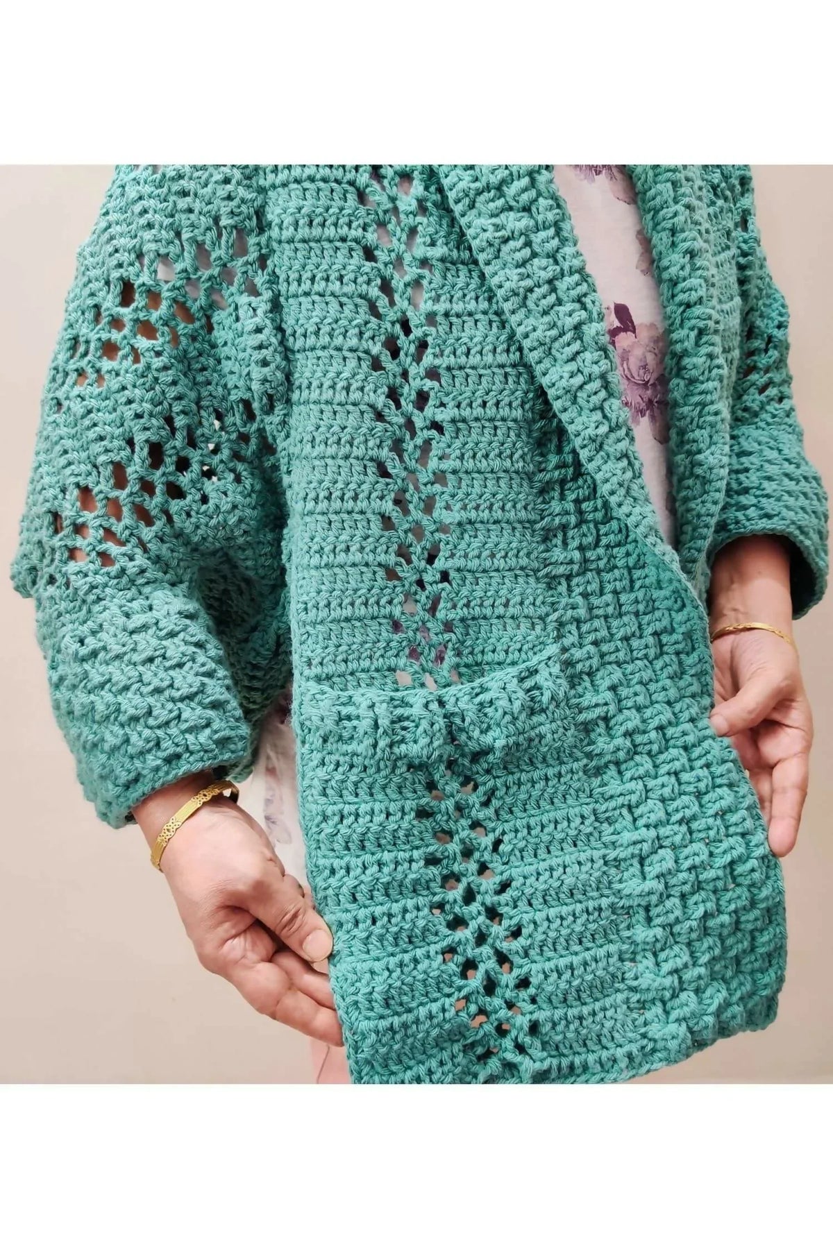 I Love Texture Cardigan (Crochet)