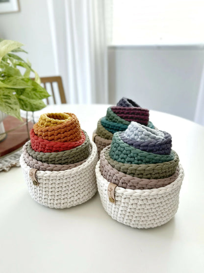 Nesting Bowls Set of 6 (Crochet)